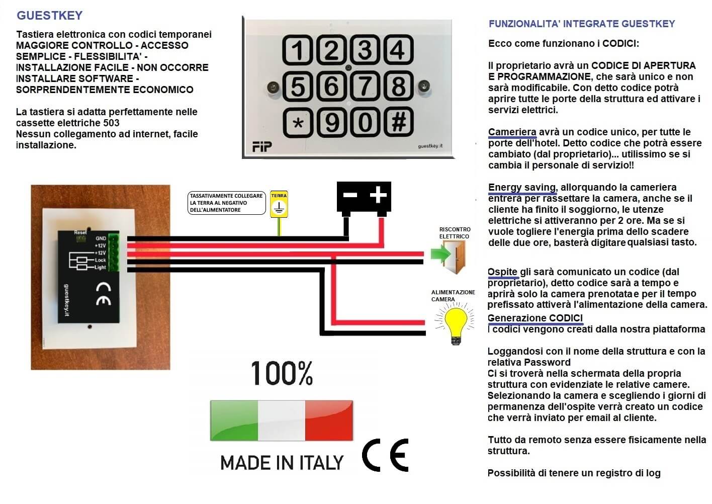 Specifiche tecniche GuestKey