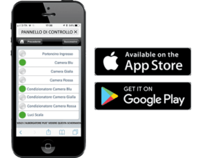 Controllo apertura camere tramite smartphone