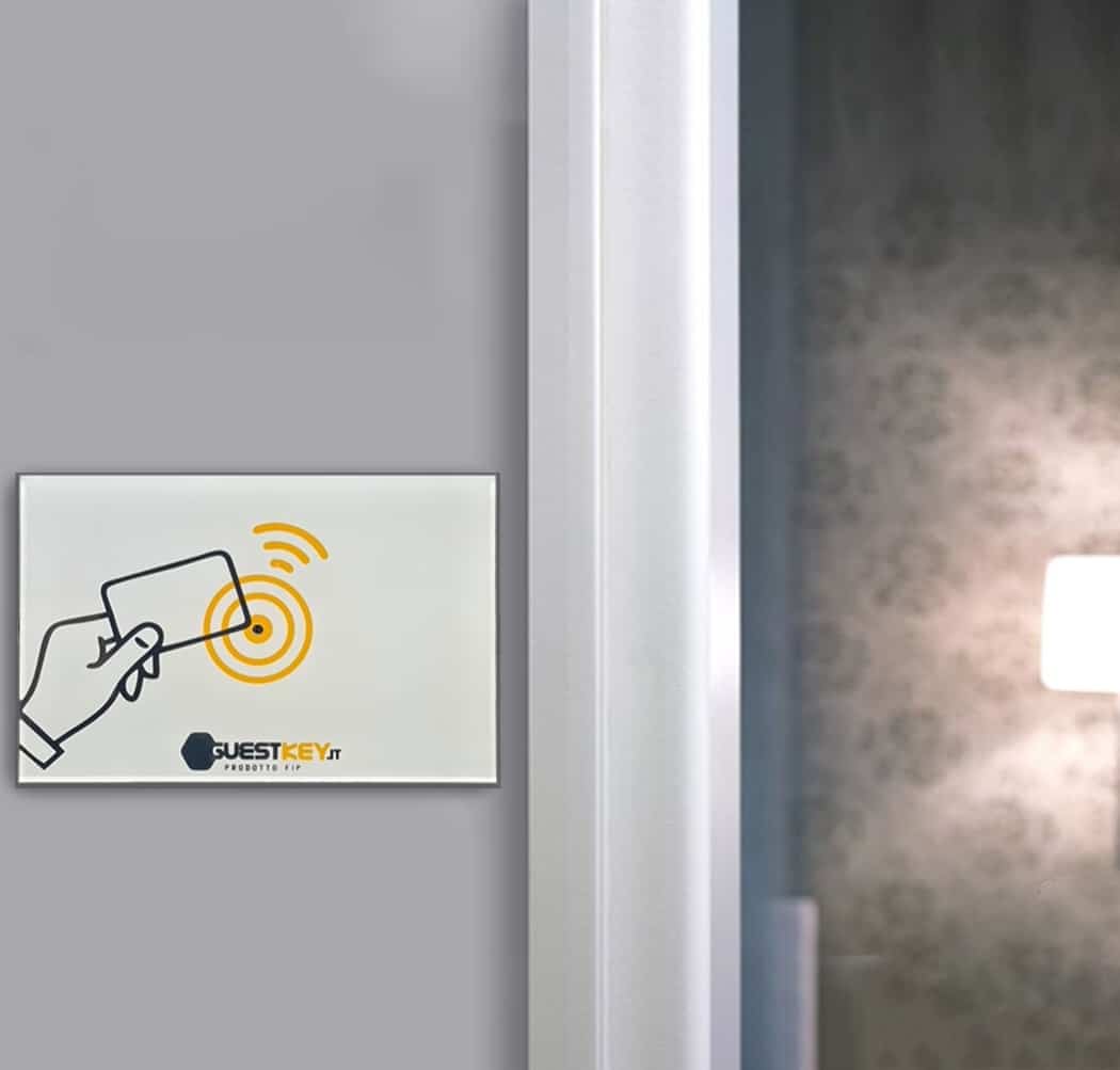 RFID door opening badge reader