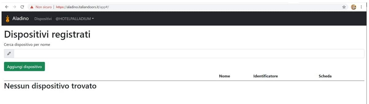 registrazione domotica dispositivo