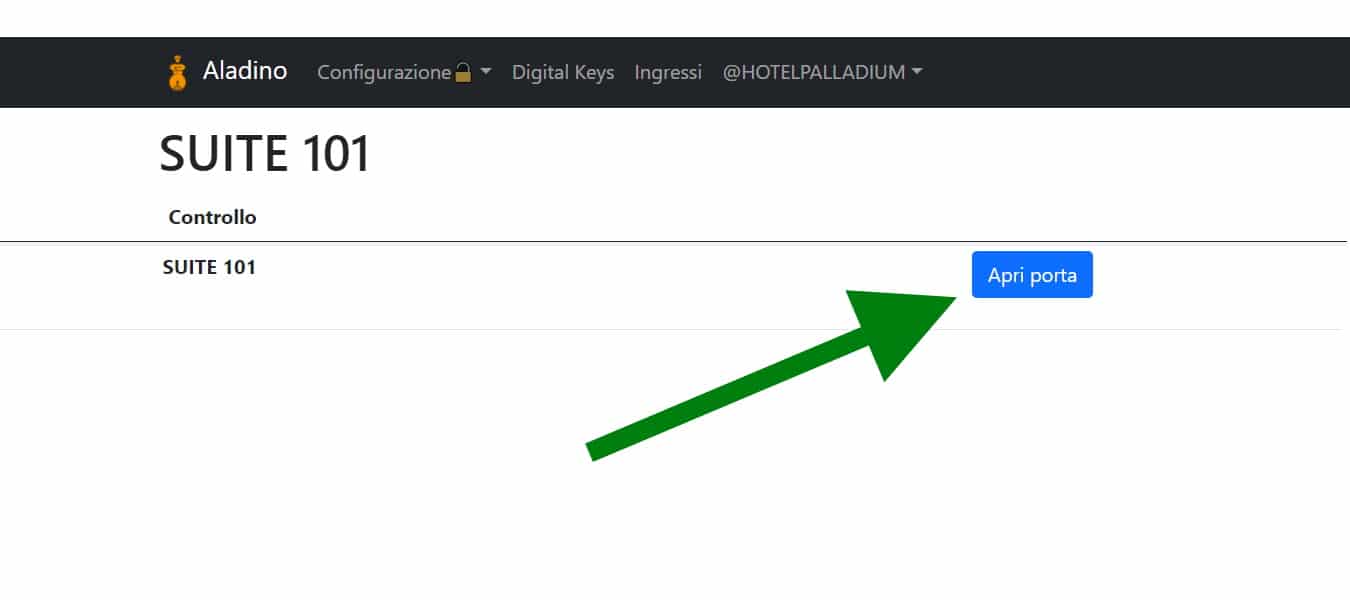 Apri la porta con la domotica per hotel