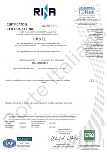 Certificazione ISO 9001 ditta FIP SRL