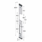 Electric strike for internal doors 166FLSX