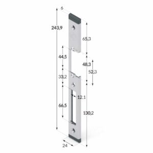 Incontro elettrico per porte interne 166FLSX