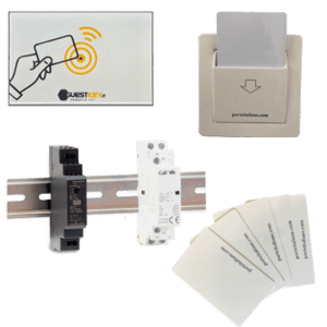 Home automation kit with RFID reader and pocket