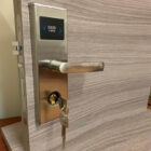 Advanced security: electronic locking system with RFID card and emergency option with mechanical key