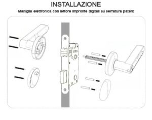 Installation Electronic lock installation on Patent