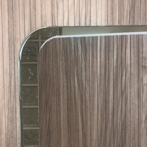 Porta con estremità arrotondata finitura noce